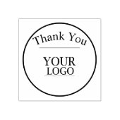 Aangepast dank u met Bedrijf of Zakelijke Logo Rubberstempel (Afrduk)