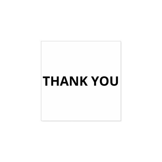 Aangepast dank u rubberstempel (Afrduk)