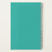 Aangepast dankbaarheidstijdschrift florroze groen  notitieboek (Achterkant)