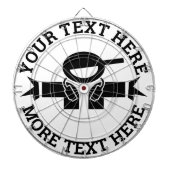 Aangepast dartboard met coole logo voor muziekweer dartbord (Voorkant)