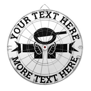 Aangepast dartboard met coole logo voor muziekweer dartbord