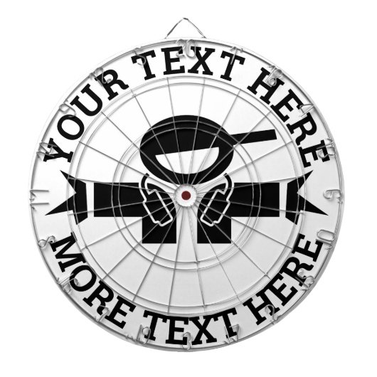 Aangepast dartboard met coole logo voor muziekweer dartbord (Voorkant)