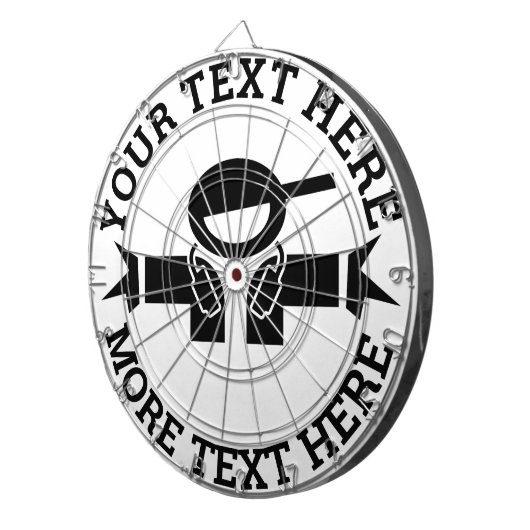 Aangepast dartboard met coole logo voor muziekweer dartbord (Voorkant Rechts)