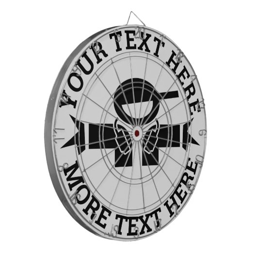 Aangepast dartboard met coole logo voor muziekweer dartbord (Voorkant Links)