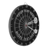 Aangepast dartbord met pijlen in de roos (Voorkant Links)