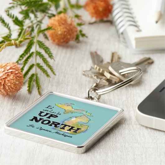 Aangepast dat ik liever naar het noorden van Michi Sleutelhanger (Zijkant)