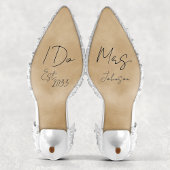 Aangepast dat ik Mrs Bride Wedding Shoes Decal Vin Sticker