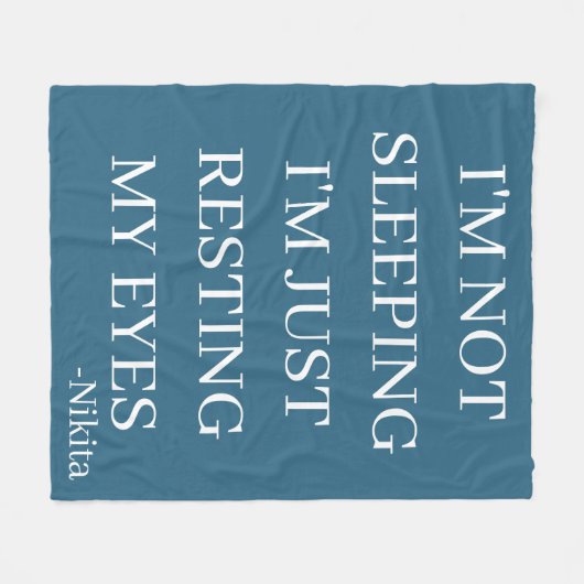 Aangepast dat ik niet slaap.. ik steek mijn ogen g fleece deken (Voorkant (Horizontaal))