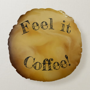 Aangepast dat je koffie klaar is voor gepersonalis rond kussen