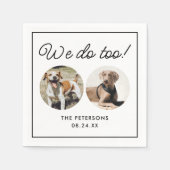 Aangepast dat we doen om het hondenweddenschap tus servet (Voorkant)