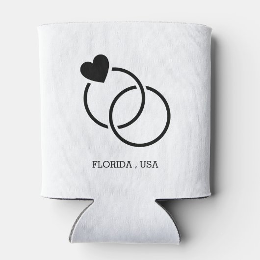 Aangepast dat we een gehouwen bruiloft hebben blikjeskoeler (Achterkant)