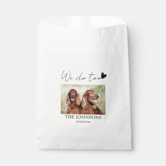 Aangepast dat we het huishuwelijk doen bedankzakje (Voorkant)