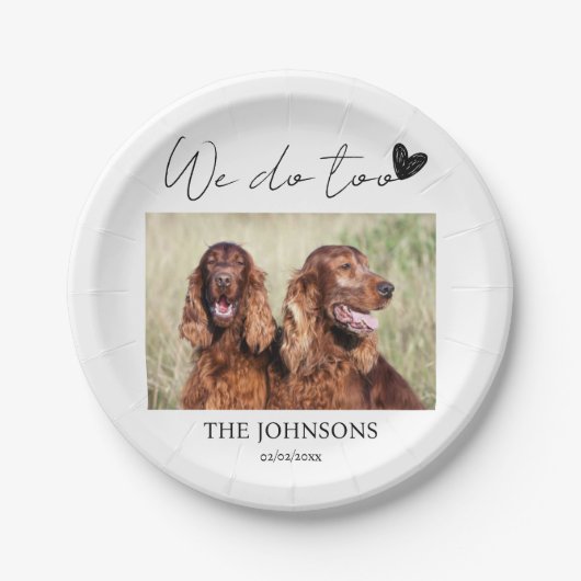 Aangepast dat we het huishuwelijk doen papieren bordje (Voorkant)