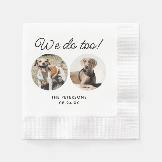 Aangepast dat we het huwelijk moeten sluiten servet (Voorkant)