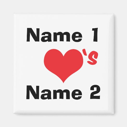 Aangepast dat we verliefd zijn magneet (Voorkant)