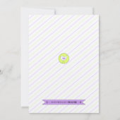 Aangepast dat ze Baby shower twee keer uitnodigt Kaart (Achterkant)