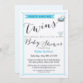 Aangepast dat ze Baby shower twee keer uitnodigt Kaart (Voorkant / Achterkant)