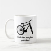 Aangepast Dated kerstgebondene Biking Quote Ceram Koffiemok (Links)