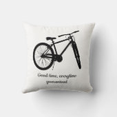 Aangepast Dated kerstgebondene Biking Quote Ceram Kussen (Achterkant)