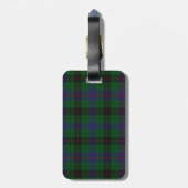 Aangepast Davidson Tartan Bagagelabel (Achterkant verticaal)