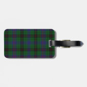Aangepast Davidson Tartan Bagagelabel (Achterkant horizontaal)