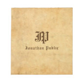 Aangepast de de Tekst van de Tekst van het Manuscr Notitieblok (Voorkant)