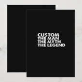 aangepast  de man de mythe de legende kaart (Voorkant / Achterkant)