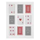 Aangepast Deck van Kaarten Afbeelding Wall Art Perfect Poster (Voorkant)