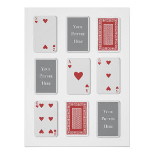 Aangepast Deck van Kaarten Afbeelding Wall Art Perfect Poster