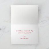 Aangepast decoratief schrift voor Valentijnsdag Feestdagen Kaart (Binnen)