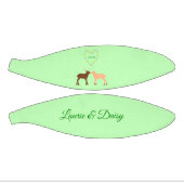 Aangepast deer Couple en Daisy Heart Basketbal (Panelen)