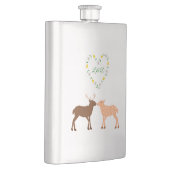 Aangepast deer Couple en Daisy Heart Flacon (Rechts)