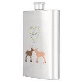 Aangepast deer Couple en Daisy Heart Flacon (Links)
