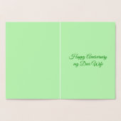 Aangepast deer Couple en Daisy Heart Folie Kaarten (Binnen)