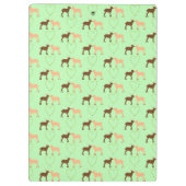 Aangepast deer Couple en Daisy Heart Klembord (Achterkant)