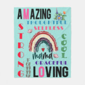 Aangepast dekengeschenk | Moederdag Mom Blanket Fleece Deken (Voorkant)