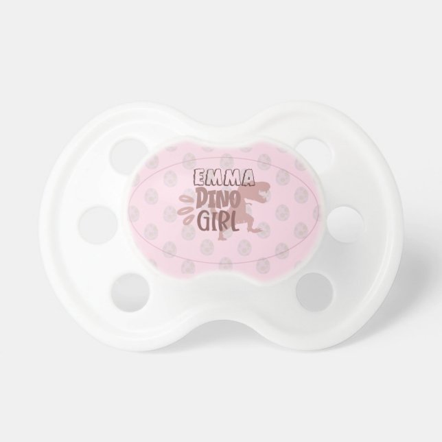 Aangepast dennenmeisje Pacifier Roze Speen (Voorkant)