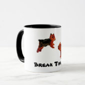 Aangepast deuropbrengst van paardenfokkerij mok (Voorkant links)