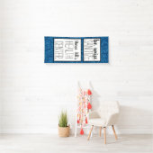 Aangepast deuropendeeg van de verpleegdeur, blauw  spandoek (Insitu)