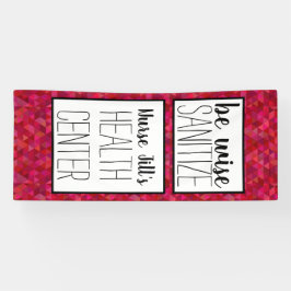 Aangepast deuropendeeg van de verpleegdeur, roodro spandoek