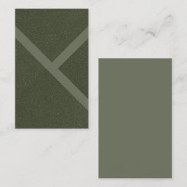 Aangepast diagonaal mos groen Visitekaartje ontwer