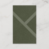 Aangepast diagonaal mos groen Visitekaartje ontwer (Voorkant)