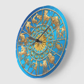 Aangepast dierentuin gebaren gouden sterren Zonnes Grote Klok (Hoek)