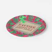 Aangepast dierlijk tropisch regenwoud papieren bordje (Gekanteld)