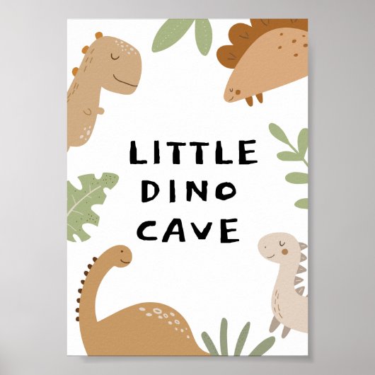 Aangepast dinosaurusdeurbord voor de slaapkamer va poster (Voorkant)
