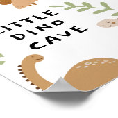 Aangepast dinosaurusdeurbord voor de slaapkamer va poster (Hoek)