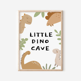 Aangepast dinosaurusdeurbord voor de slaapkamer va poster