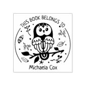 Aangepast Dit boek behoort tot, verkuilt Rubberstempel (Afrduk)