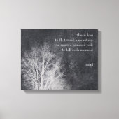 Aangepast "Dit is liefde" Rumi quote Canvas Afdruk (Voorkant)