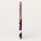 Aangepast DIY Monogrammen  zonsondergang paars Case-Mate iPhone Case (Achterkant/links)